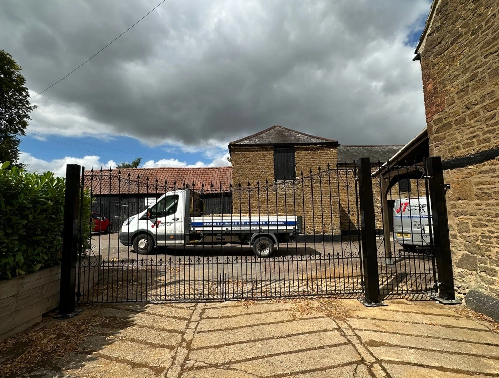 decorative back driveway gates.