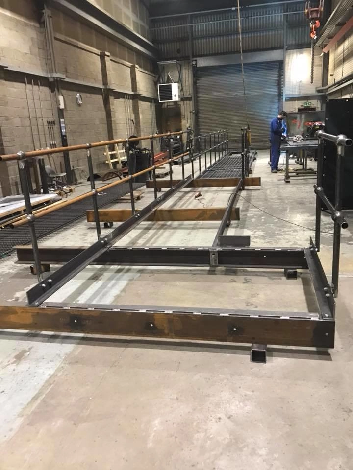 Pre-fabrication of Queen's Medical Centre access walkway structure