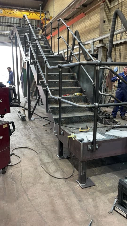 Queen's Medical Centre access steps fabrication and installation